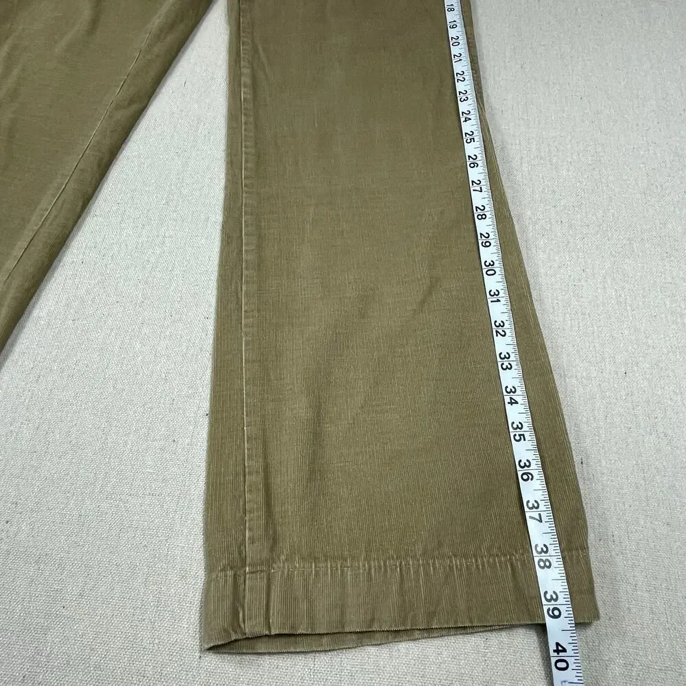 🔥Banana Republic Corduroy Khaki Baggy Wide Leg Pants Mens 31/30 Y2K Classic
